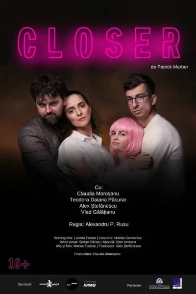 CLOSER - de Patrick Marber - Premiera
