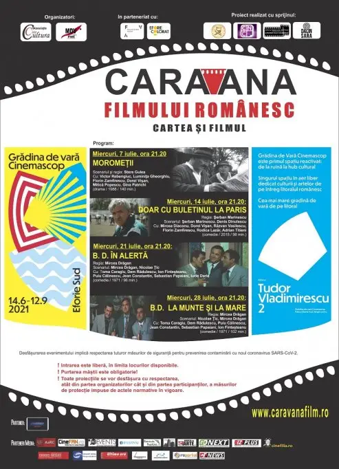 „Caravana filmului românesc” va continua, în luna iulie, la Eforie Colorat
