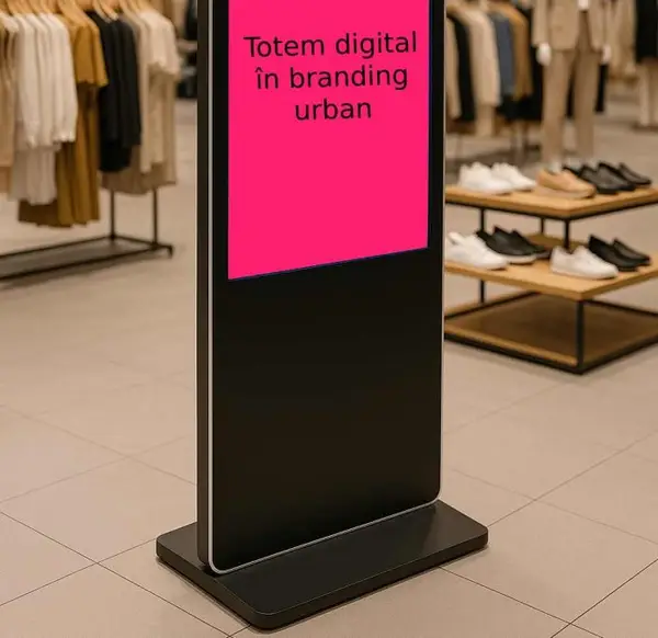 Totem digital în branding urban: cum devii vizibil într-un oraș aglomerat