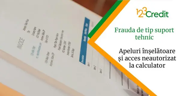 Frauda de tip suport tehnic: apeluri înșelătoare și acces neautorizat la calculator